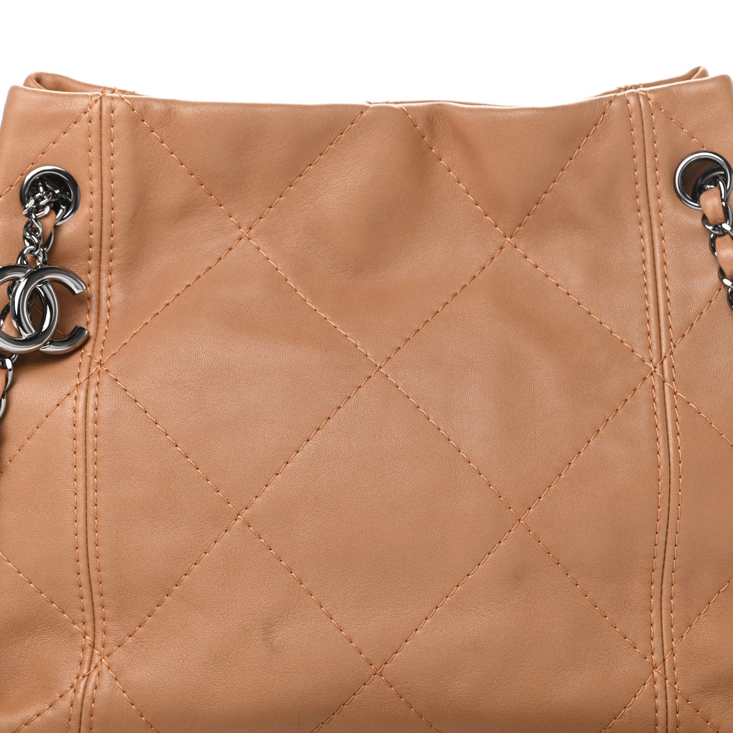 Lambskin Small Soft Touch Shoulder Bag Camel