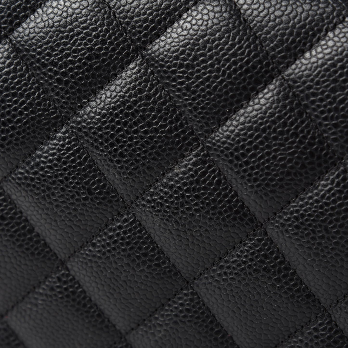 Caviar Quilted Maxi Double Flap Black