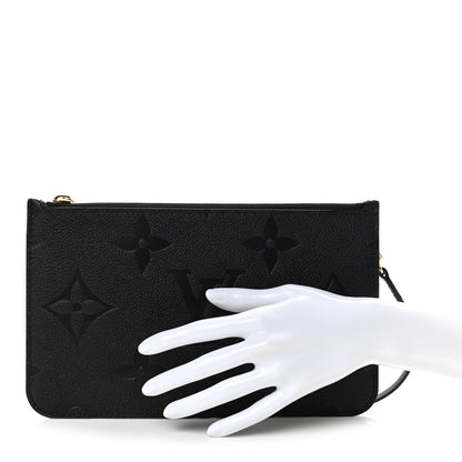 Louis Vuitton Empreinte Monogram Giant Neverfull MM Pochette Black 2 of 6