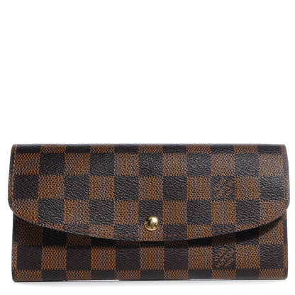 Louis Vuitton Damier Ebene Emilie Wallet 1 of 8