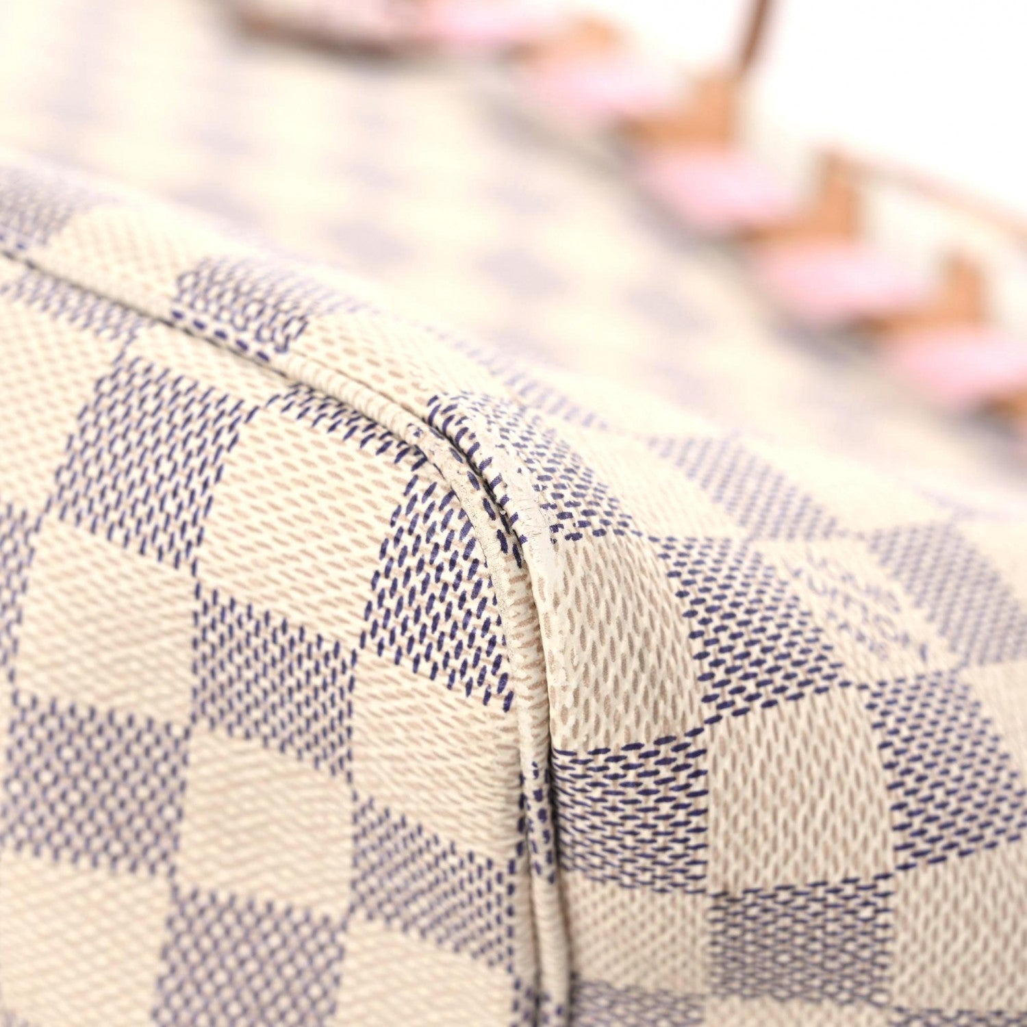 Louis Vuitton Damier Azur Braided Neverfull MM Orange 17 of 27
