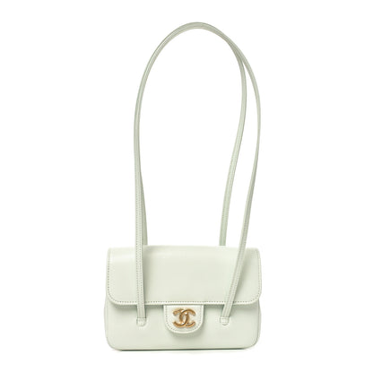 Chanel Shiny Caviar Mini Preppy Coco Shoulder Bag Light Blue 1 of 10