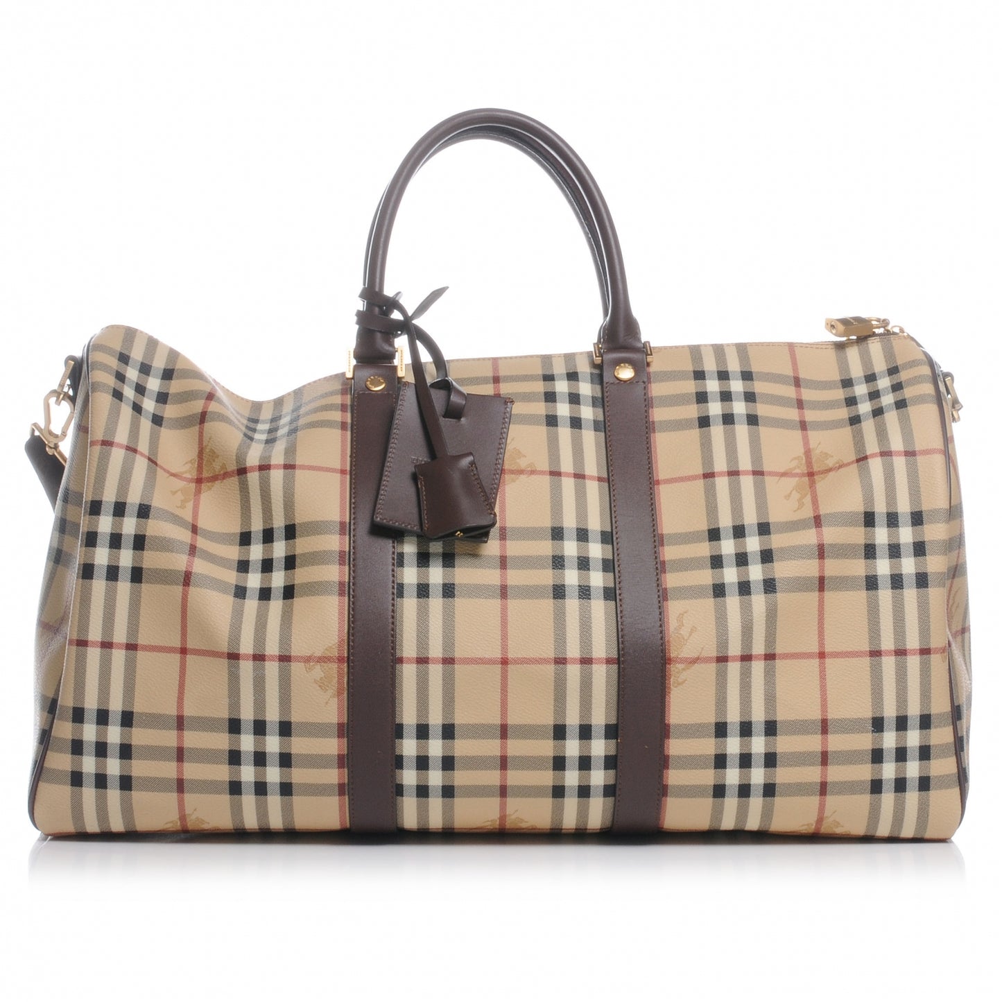 Haymarket Check Duffle Bag Brown