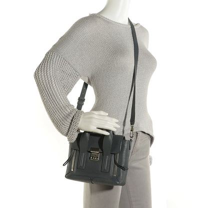3.1 Phillip Lim 3.1 Textured Calfskin Mini Pashli Satchel Storm 2 of 22