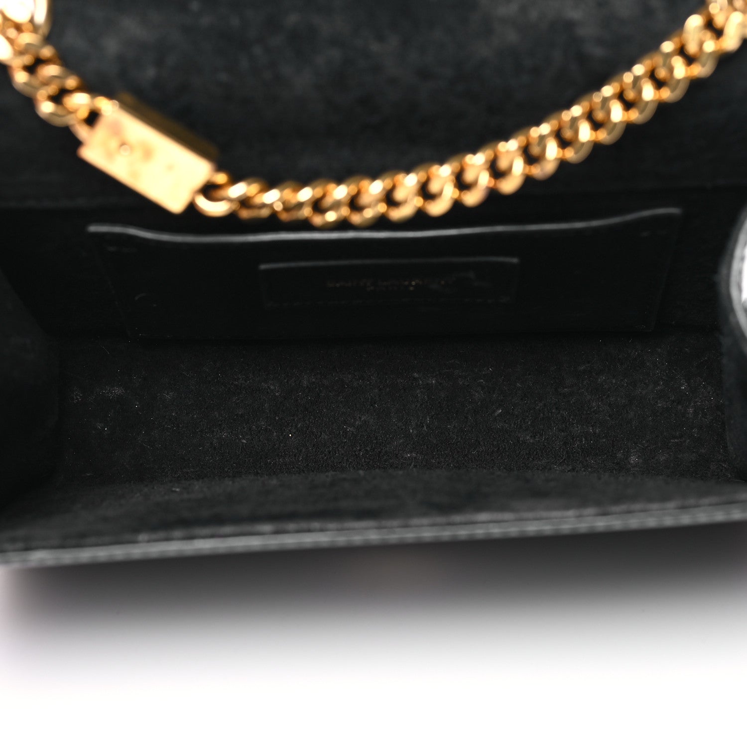 Saint Laurent Patent Small Classic Monogram Kate Tassel Satchel Black 5 of 11