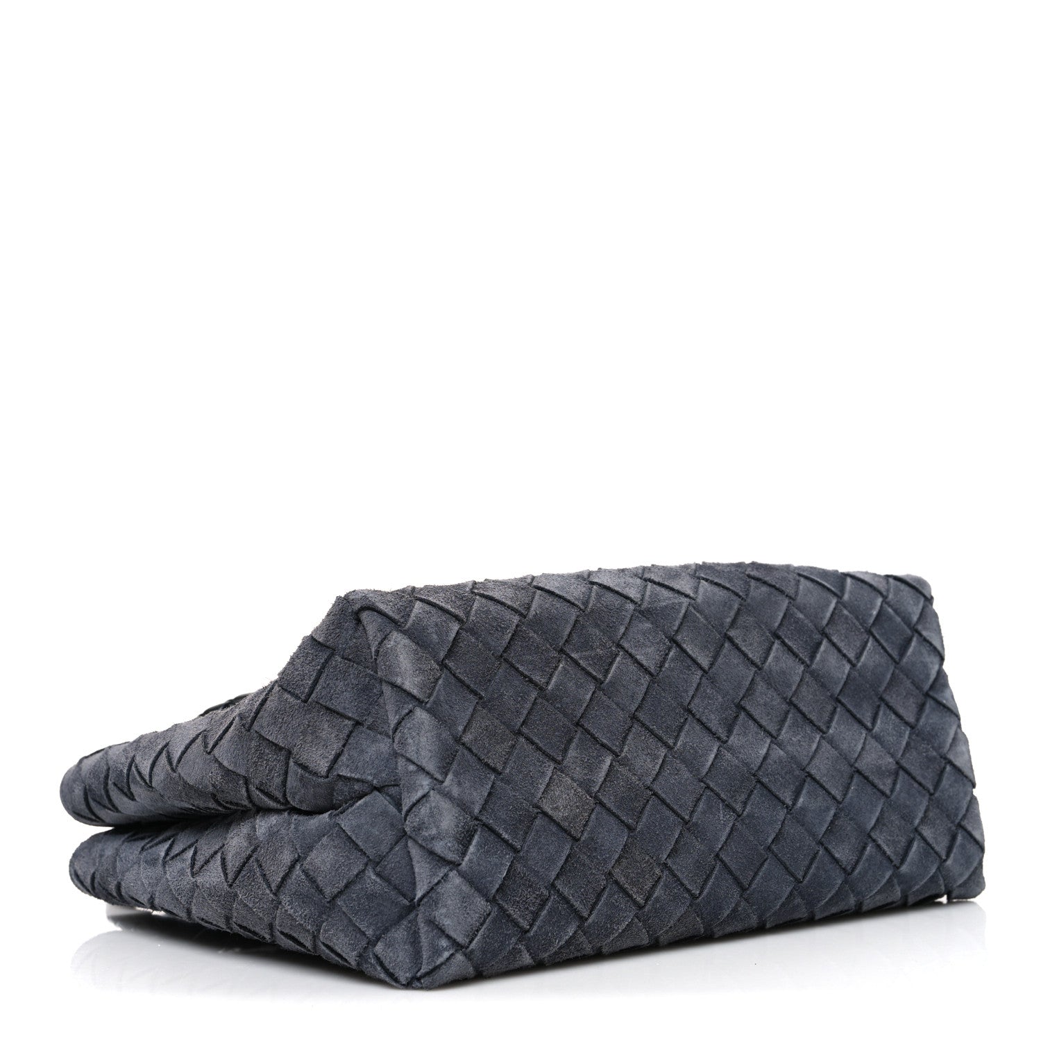 Bottega Veneta Suede Intrecciato Small Andiamo Shoulder Bag Cloudy Indigo 4 of 9
