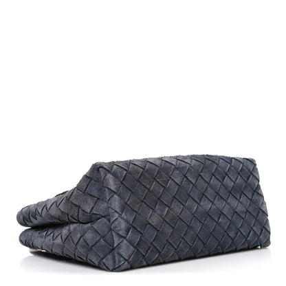 Bottega Veneta Suede Intrecciato Small Andiamo Shoulder Bag Cloudy Indigo 4 of 9