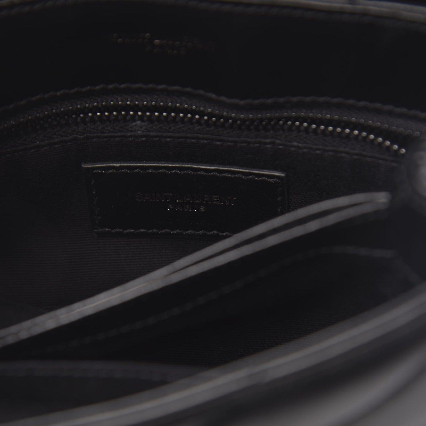 Calfskin Y Quilted Monogram Toy Loulou Crossbody Bag Black