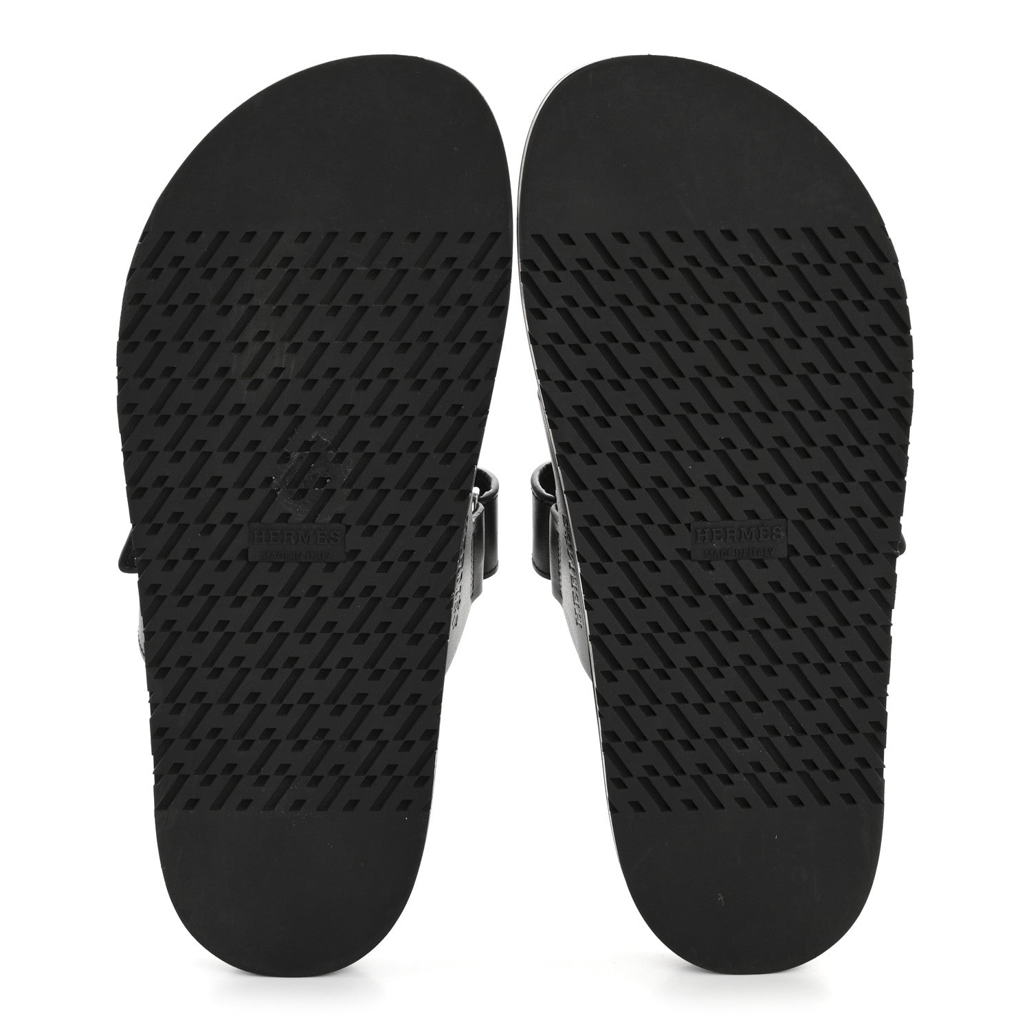 Hermes Calfskin Womens Chypre Sandals 39.5 Black 11 of 18