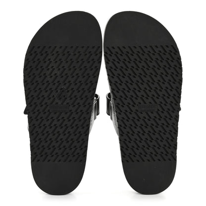 Hermes Calfskin Womens Chypre Sandals 39.5 Black 11 of 18