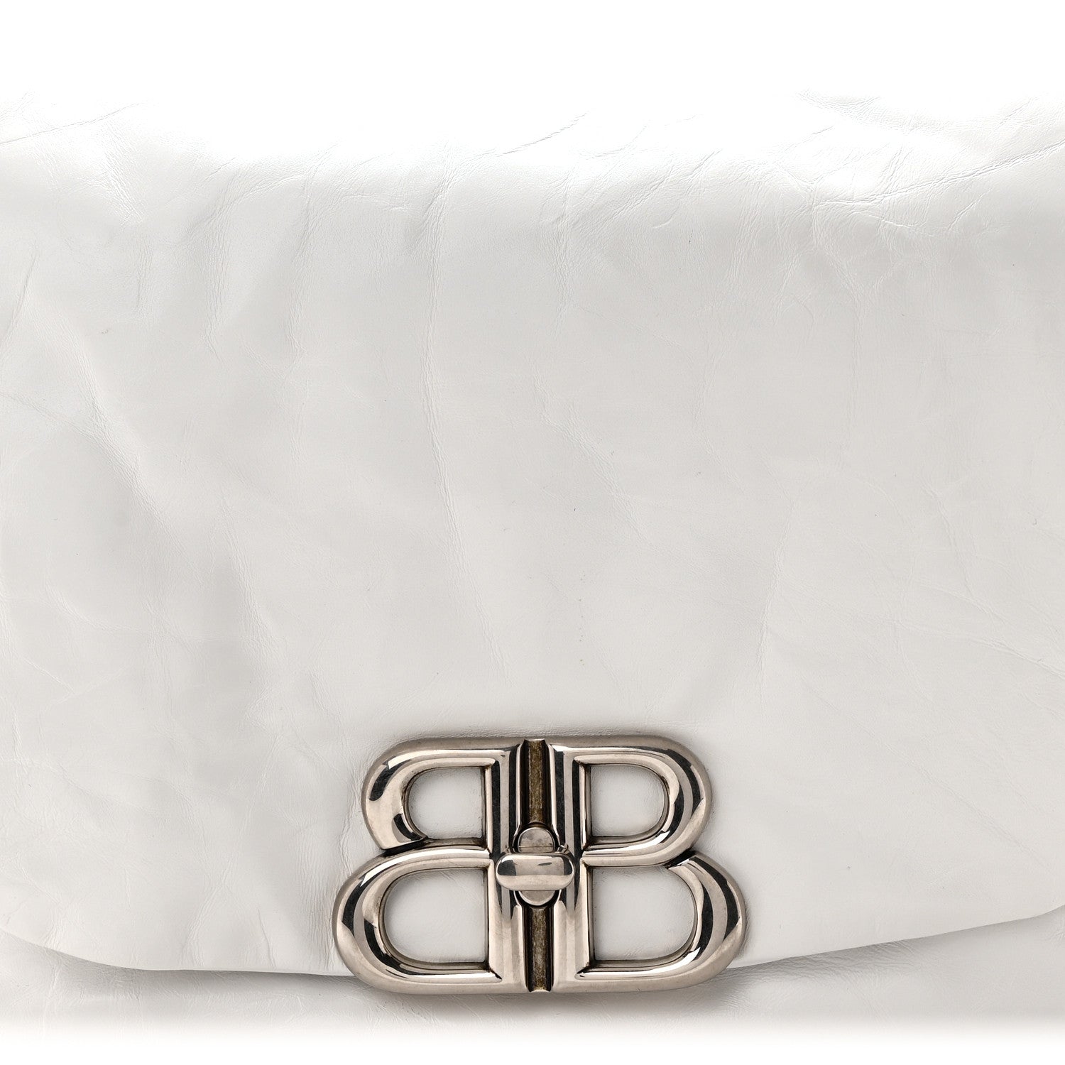 Balenciaga Thin Calfskin Small Monaco Sling Shoulder Bag Light Blue White White 8 of 10
