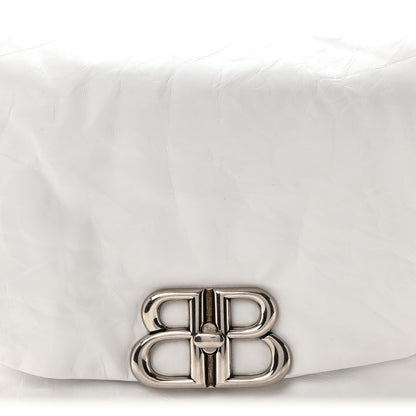Balenciaga Thin Calfskin Small Monaco Sling Shoulder Bag Light Blue White White 8 of 10