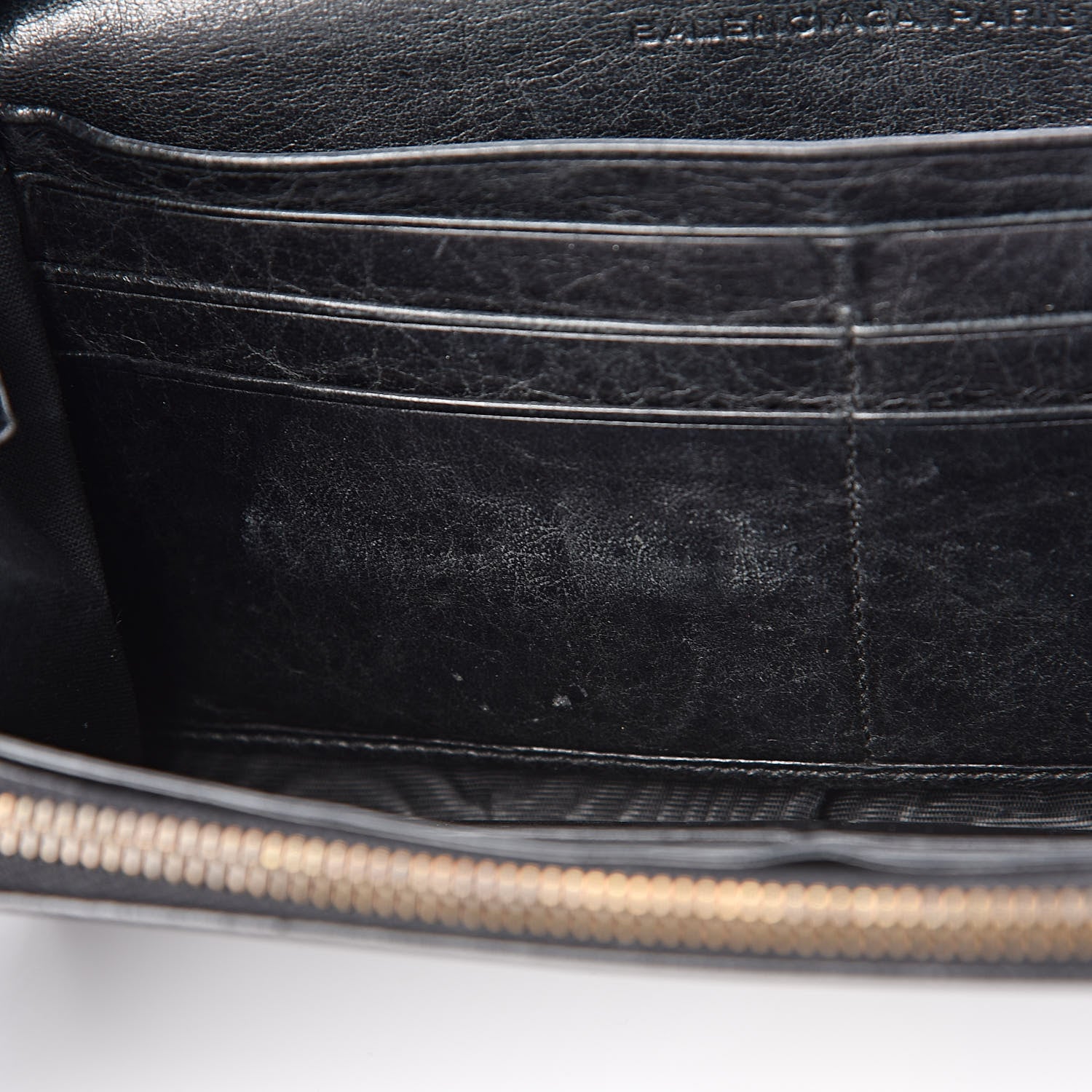 Balenciaga Chevre Classic Hardware Classic Hardware Money Wallet Black 9 of 10