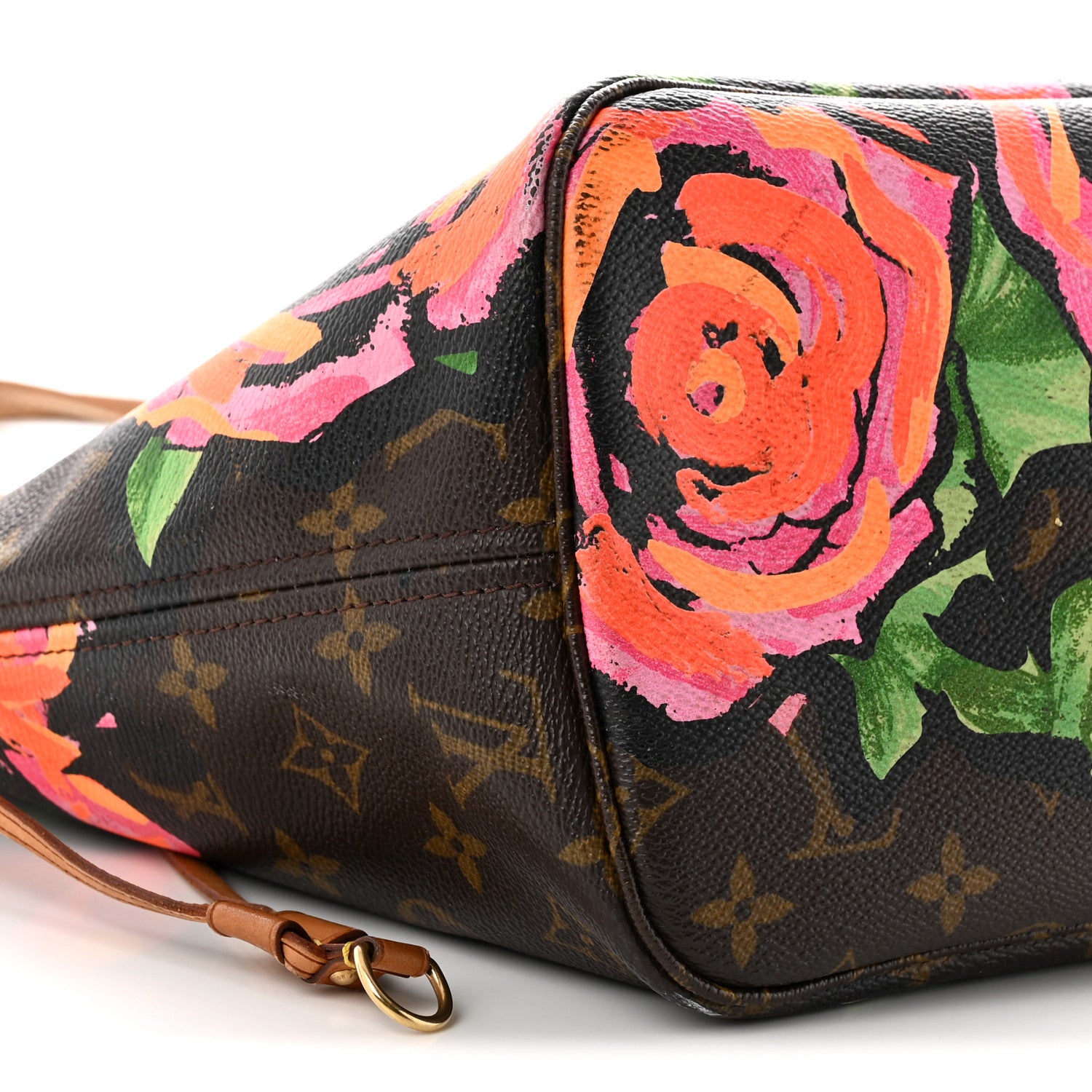Louis Vuitton Monogram Roses Neverfull MM 9 of 11