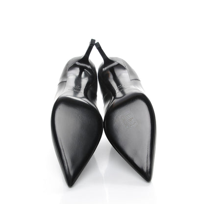Saint Laurent Calfskin Classic Paris Ela 80 Ankle Boots 37 Black 5 of 9