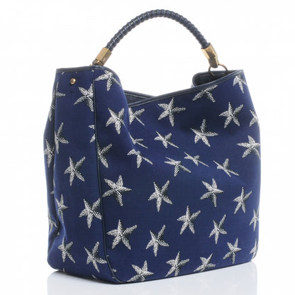 Saint Laurent Canvas Large Starfish Roady Blue 3 of 7