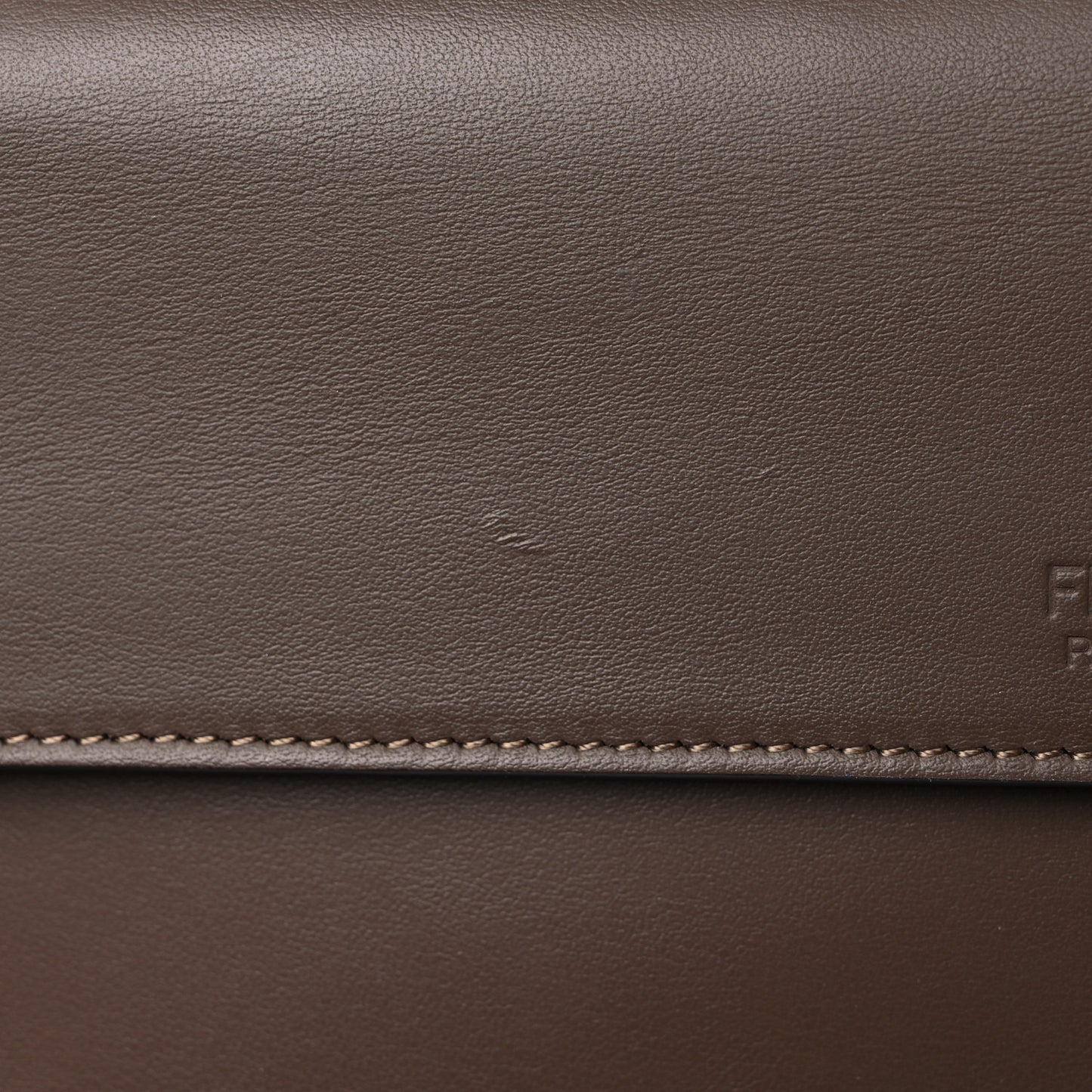 Vitello Century Opaco F is Fendi Kan I Shoulder Bag Tortora