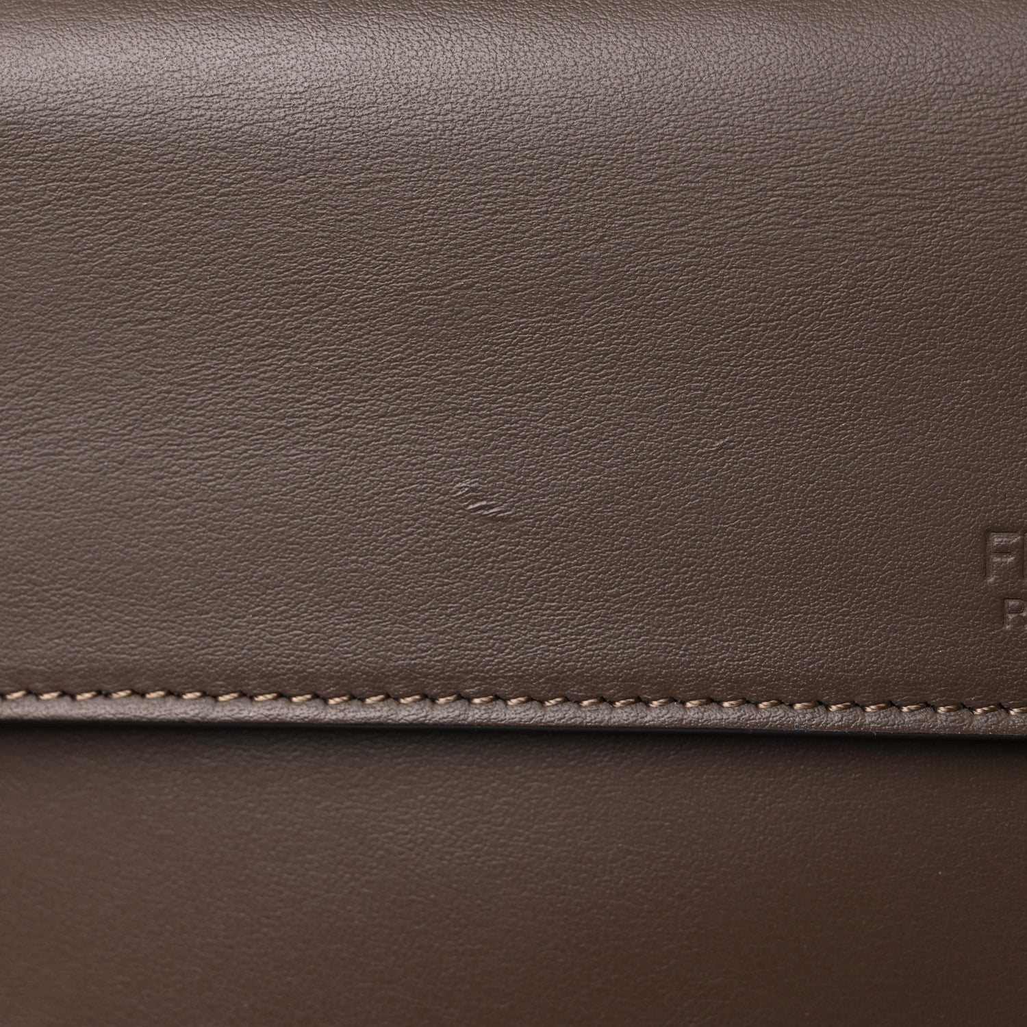 Fendi Vitello Century Opaco F is Fendi Kan I Shoulder Bag Tortora 11 of 12