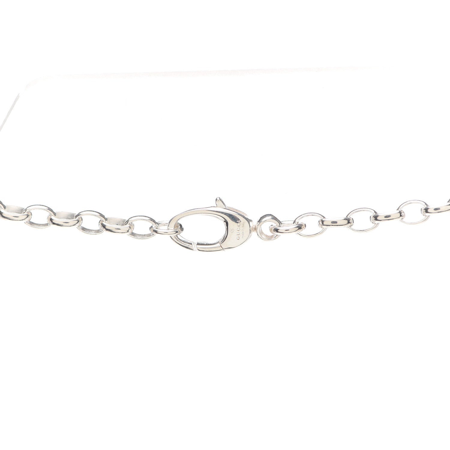 Gucci Sterling Silver Interlocking Circle GG Pendant Necklace 4 of 4