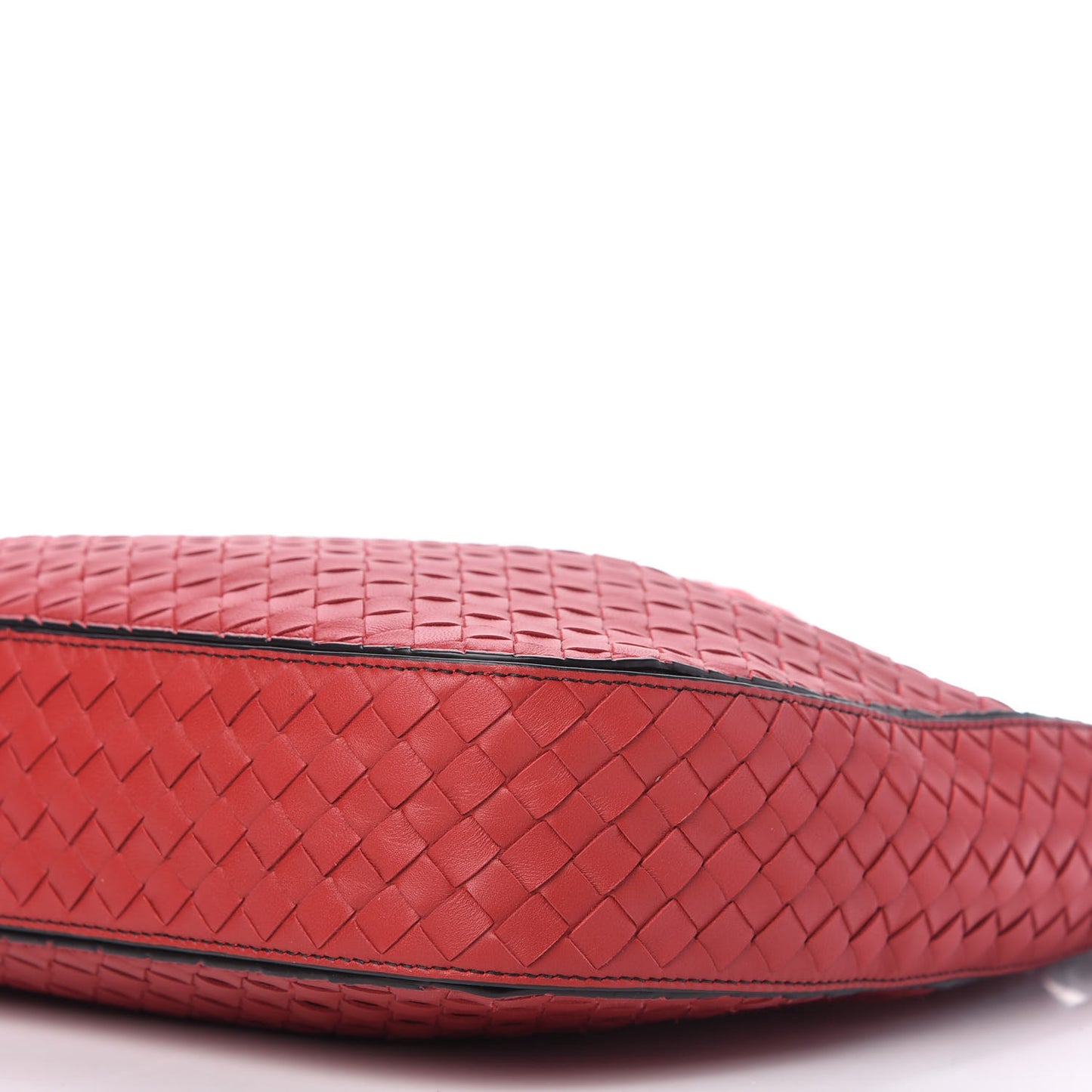 Nappa Intrecciato Small Loop Red