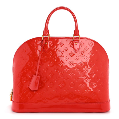 Louis Vuitton Vernis Alma GM Rouge Grenadine 1 of 12
