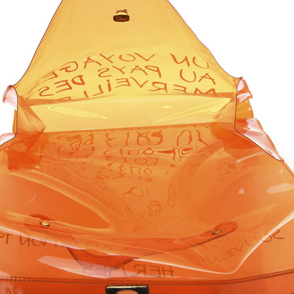 Hermes Vinyl Souvenir De L'Exposition Kelly Orange 4 of 10