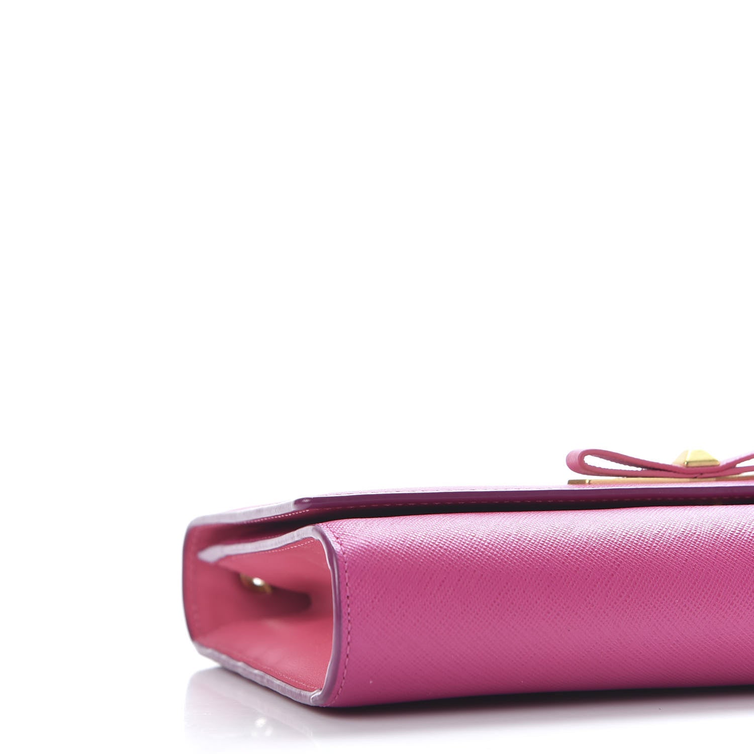 MCM Saffiano Large Mina Chain Crossbody Pink 7 of 9