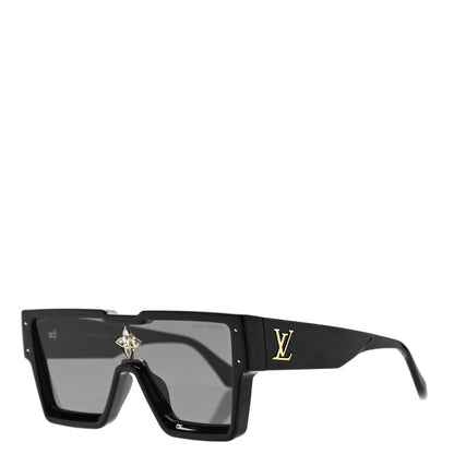 Louis Vuitton Acetate Swarovski Crystal Cyclone Sunglasses Z1578W Black 1 of 8