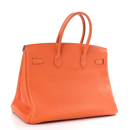 Hermes Togo Birkin 35 Orange 3 of 11