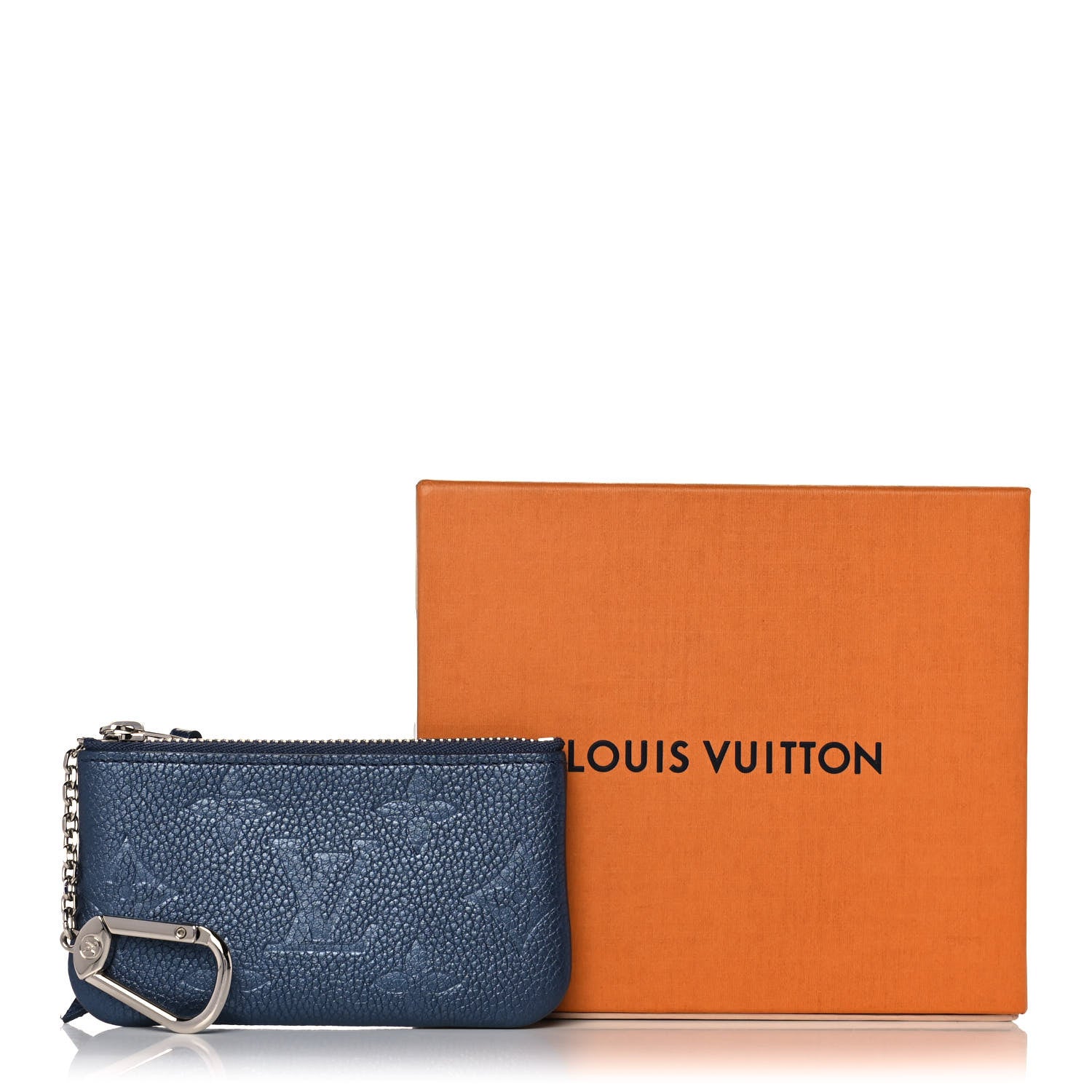 Louis Vuitton Metallic Empreinte Monogram Giant Key Pouch Navy Nacre 10 of 10