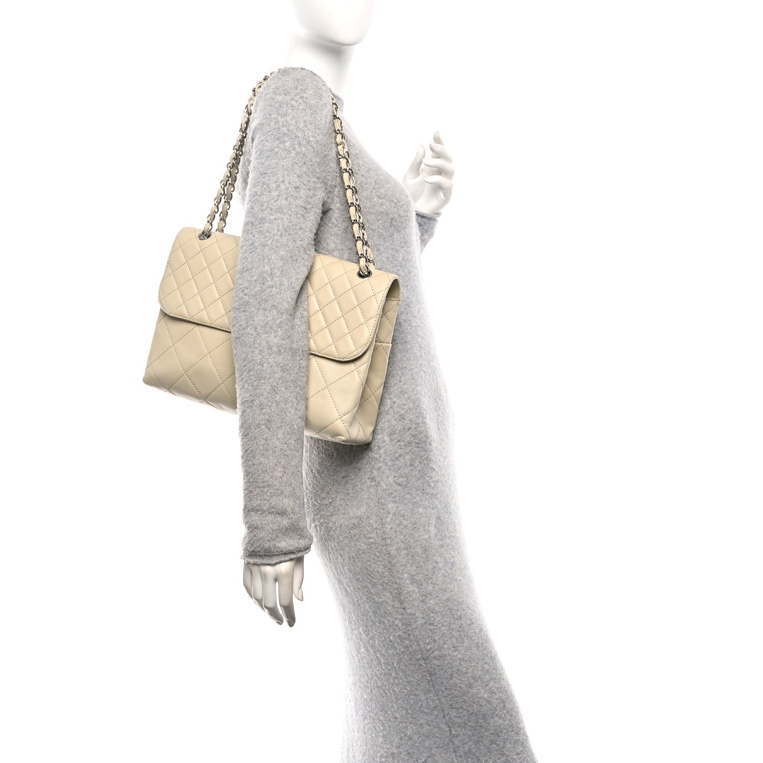 Chanel Calfskin Quilted In the Business Flap Bag Light Beige 2 of 10