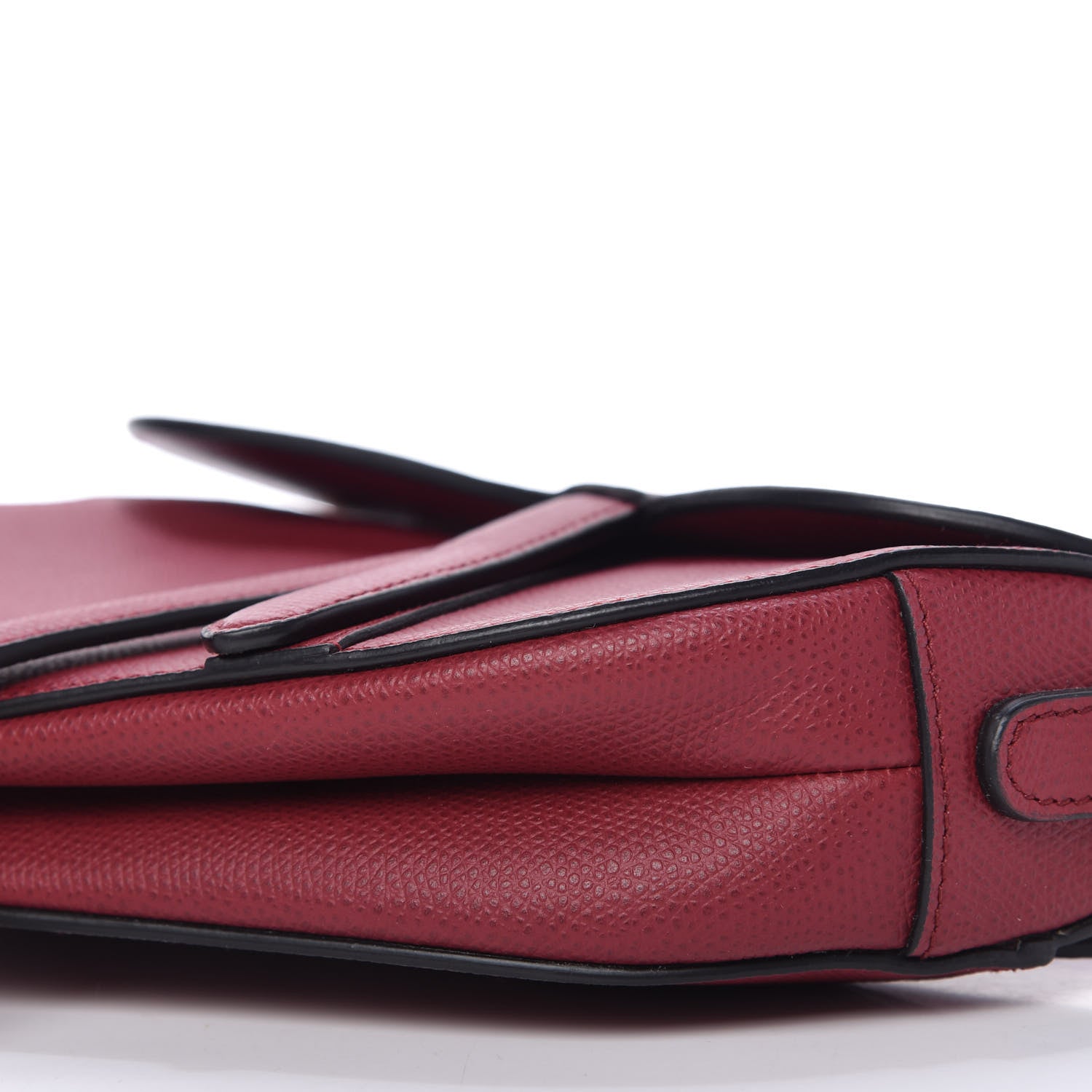 Christian Dior Grained Calfskin Mini Saddle Bag Red 7 of 12
