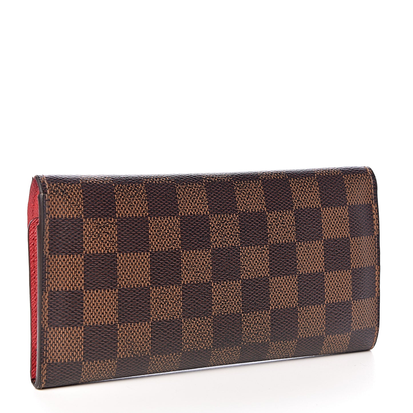 Damier Ebene Josephine Wallet Red