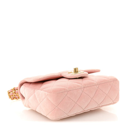 Chanel Velvet Enamel Mini Flap Light Pink 4 of 10