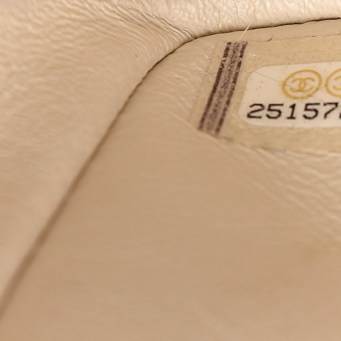 Caviar Quilted Mini Rectangular Flap Light Beige