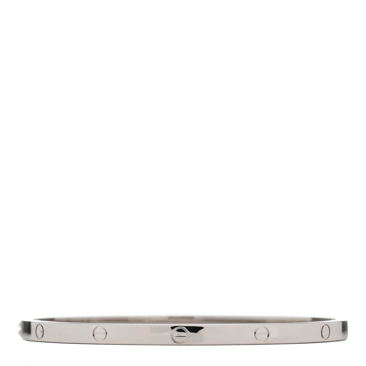 18K White Gold Small LOVE Bracelet 17