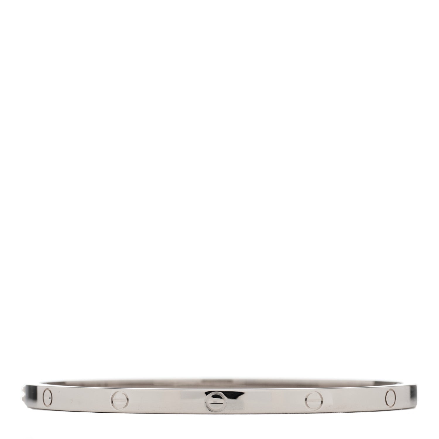 Cartier 18K White Gold Small LOVE Bracelet 17 2 of 5