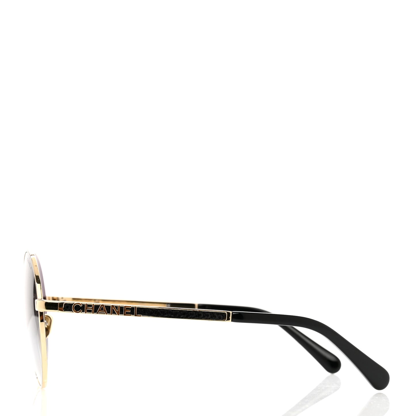 Round Sunglasses 4269 Black and Gold