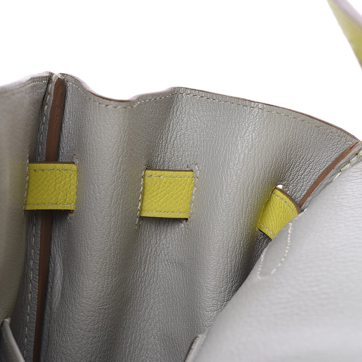 Epsom Candy Birkin 35 Lime Gris Perle