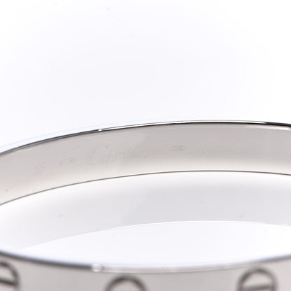 Cartier 18K White Gold LOVE Bracelet 16 4 of 5