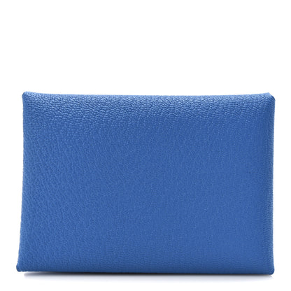 Hermes Chevre Mysore Calvi Duo Card Case Bleu Frida 1 of 7