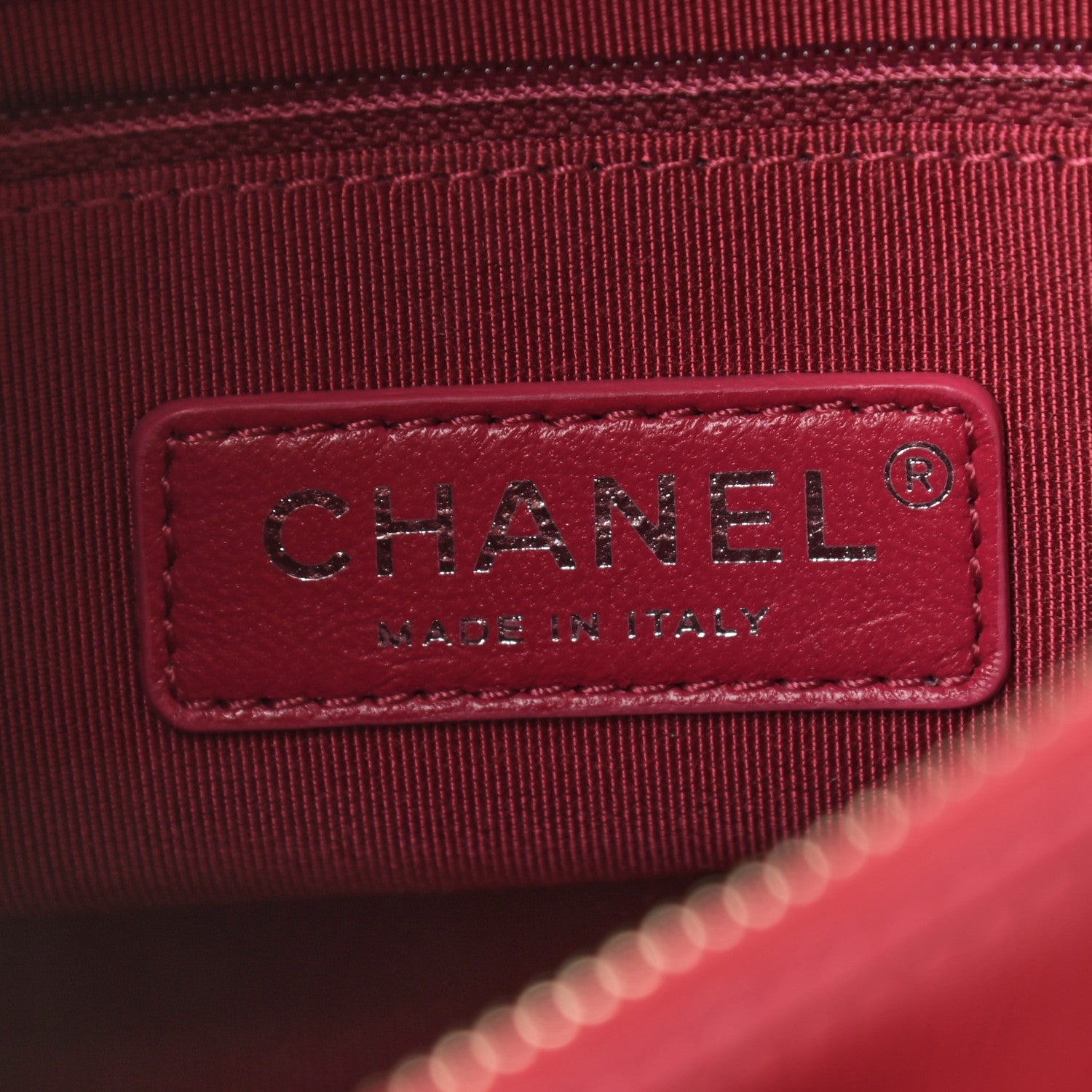 Chanel Aged Calfskin Quilted Small Gabrielle Hobo Red 6 of 10