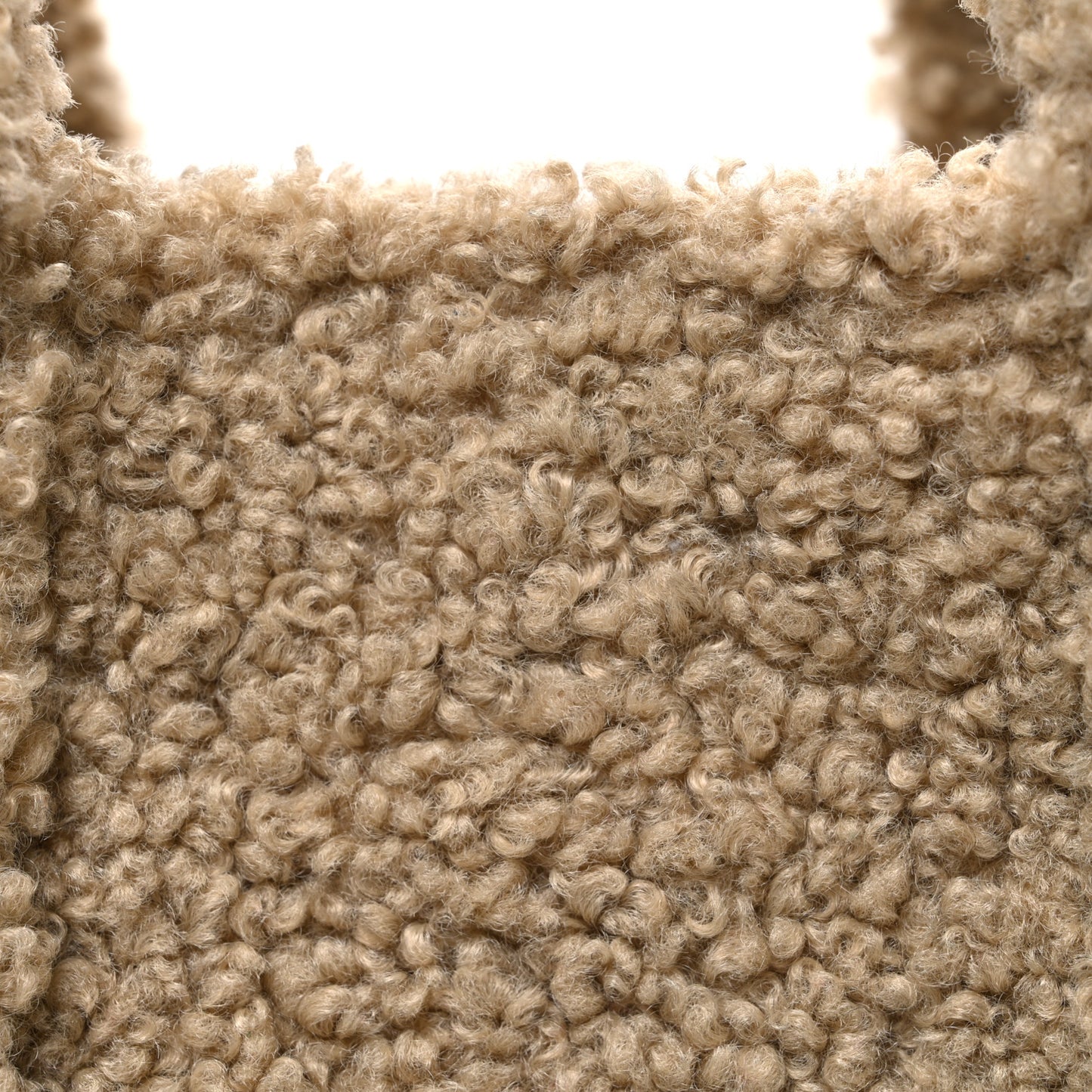 Polyester Cotton Medium The Teddy Traveler Tote Bag Beige