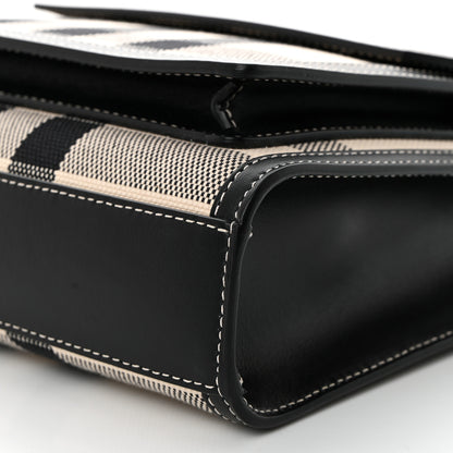 Burberry Smooth Calfskin Archive Canvas Check Mini Pocket Bag Butter Beige Black 11 of 11