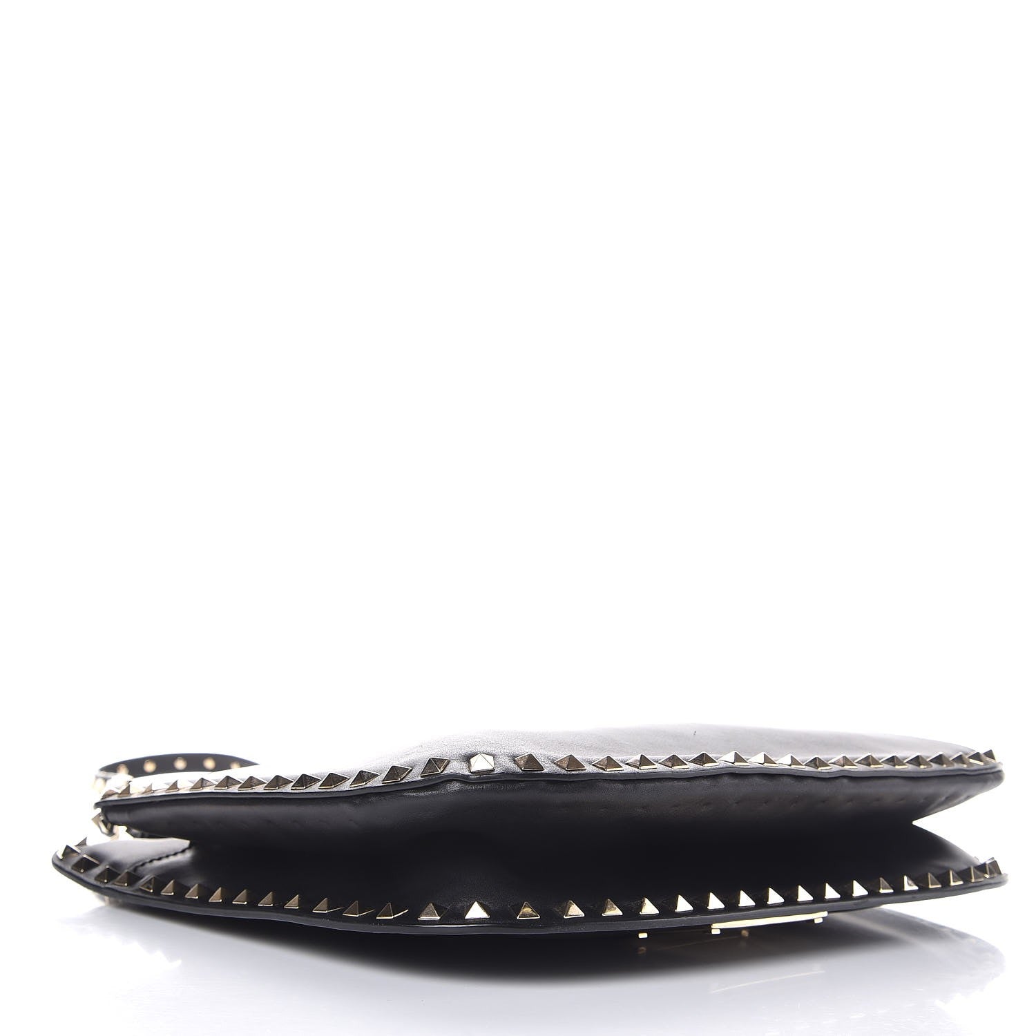 Valentino Garavani Vitello Rockstud Shoulder Satchel Black 4 of 7