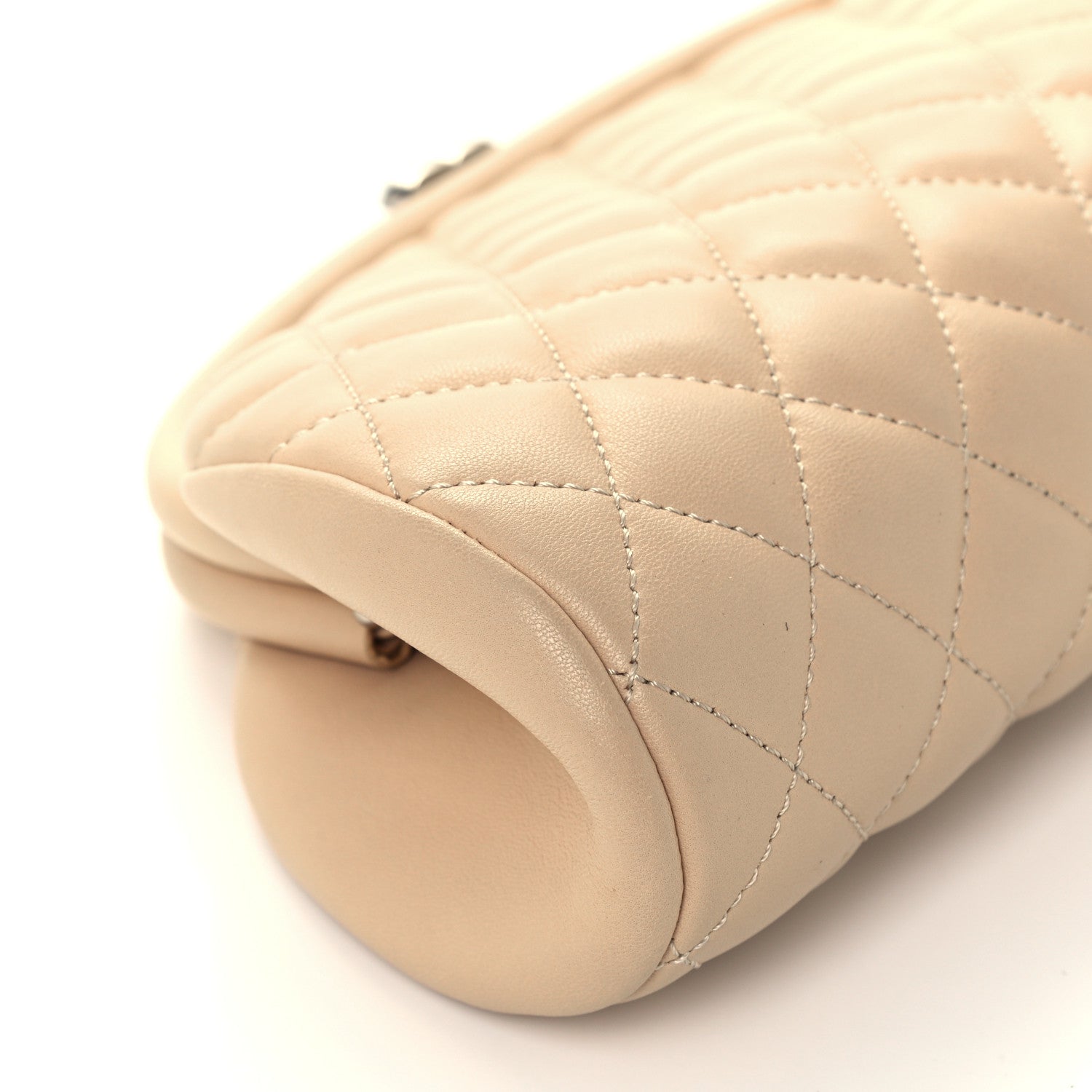 Chanel Lambskin Quilted Timeless Clutch Beige Clair 8 of 9