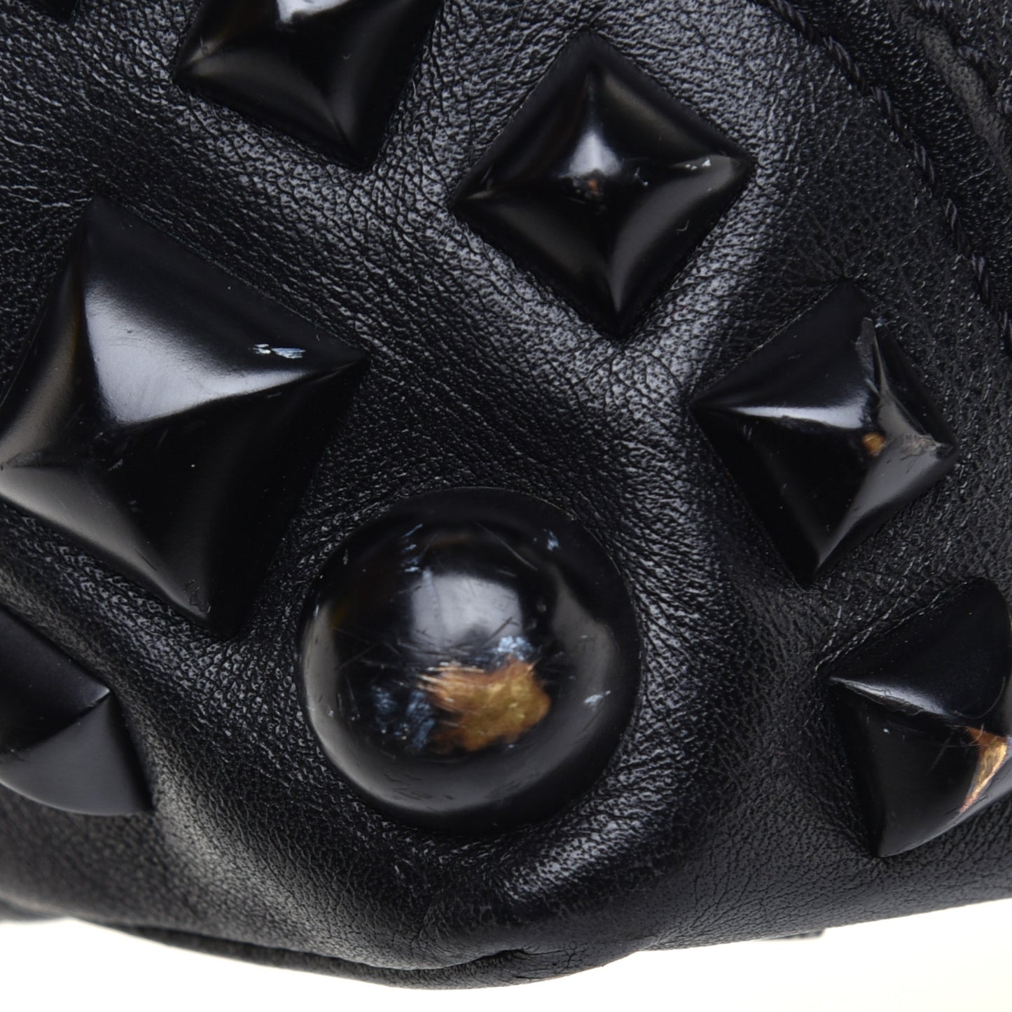 Nova Check Mega Stud Nickie Tote Black