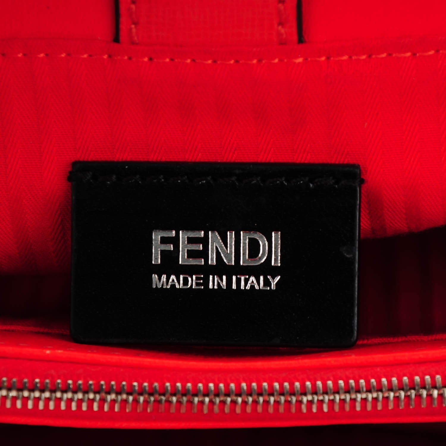Fendi Vitello Elite Petite 2Jours Tote Papavero 5 of 9