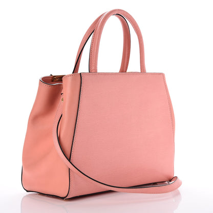 Fendi Vitello Elite Petite 2Jours Tote Pesca 3 of 8