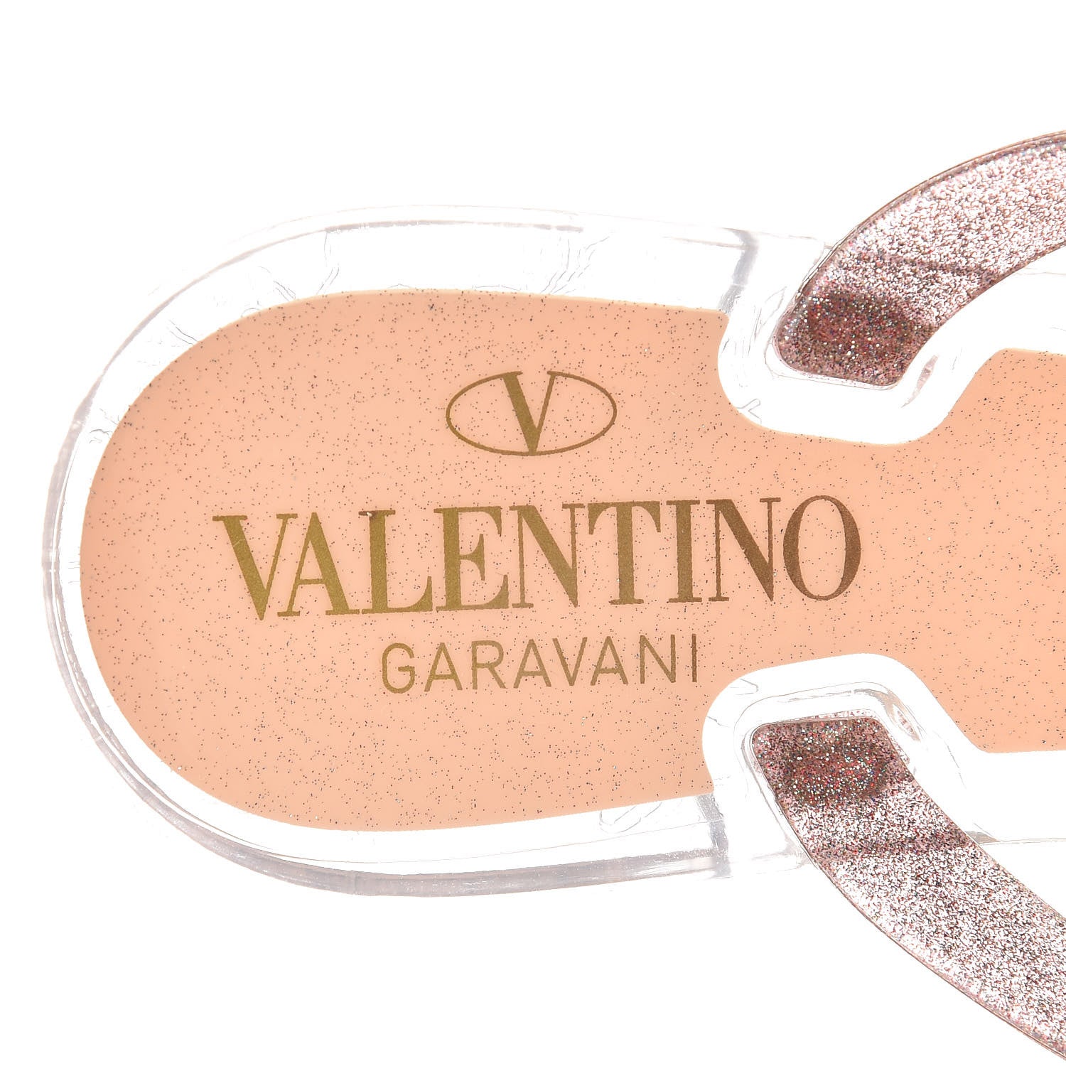 Valentino Garavani PVC Jelly Glitter Rockstud Bow Thong Sandals 35 Multicolor 8 of 10